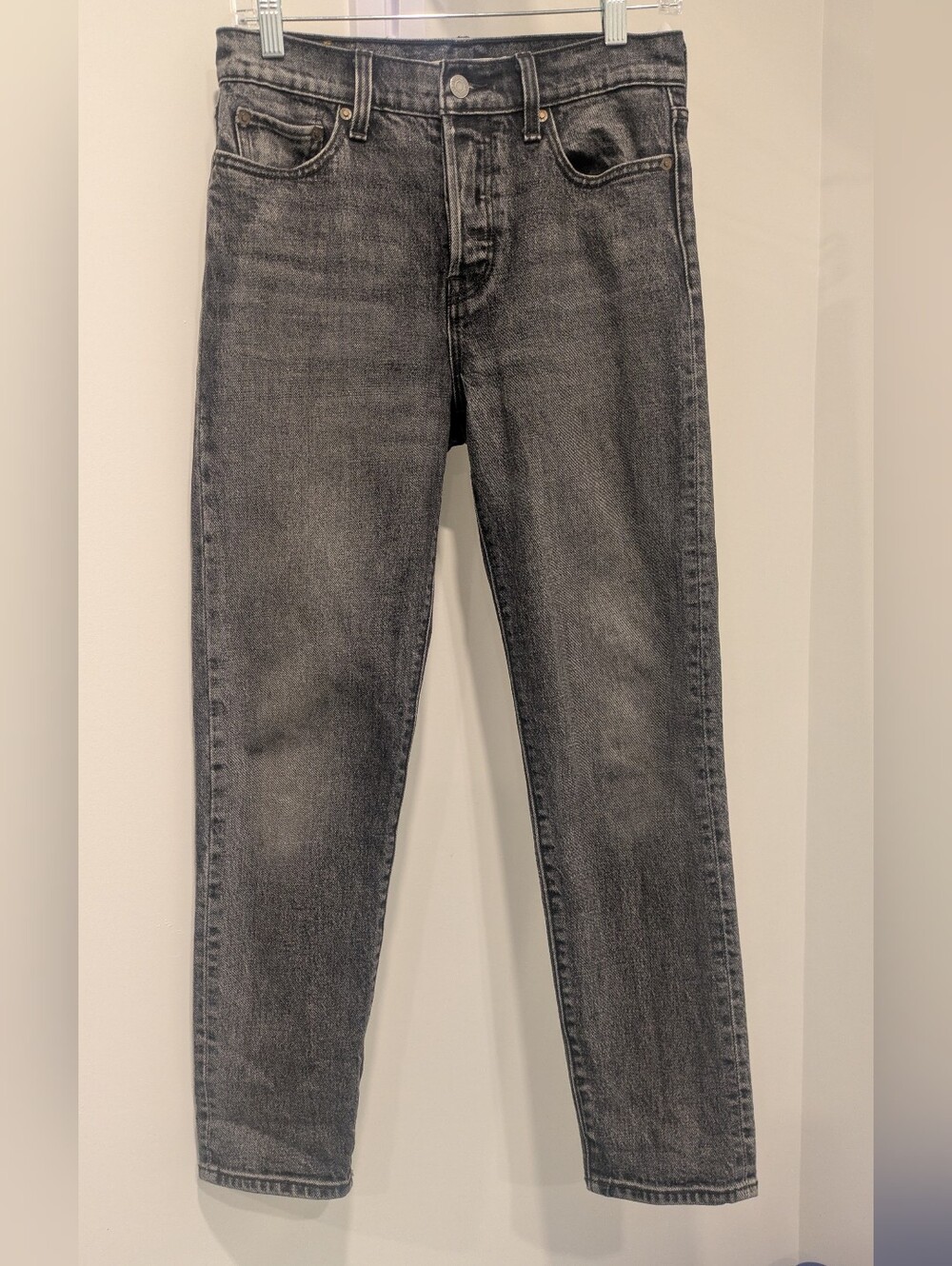 Levi's Wedgie jeans, black wash, size 26